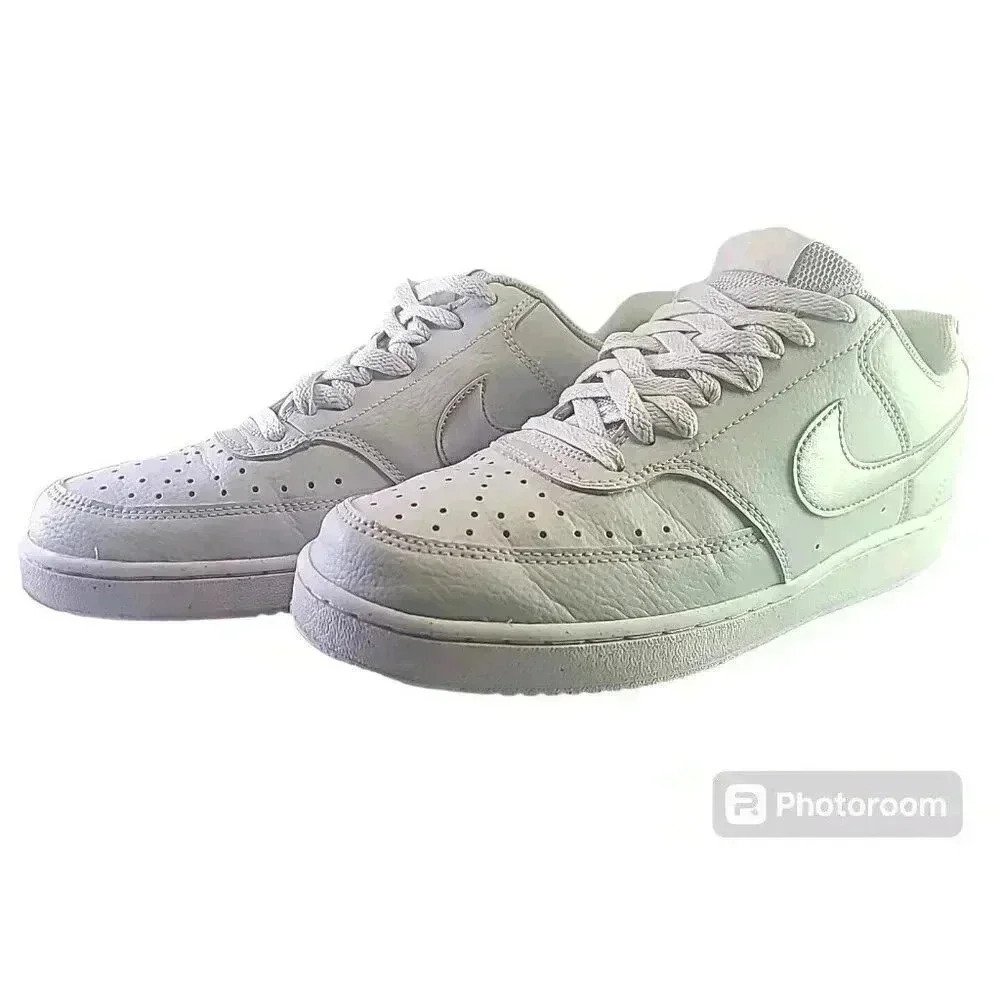 Nike Court Vision Low Womens Size 11 Shoes Mens Size 9 Pure Platinum Silver